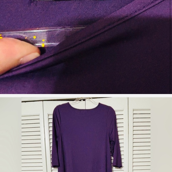 Chic High-Low Purple Dress - Picture 3 of 3